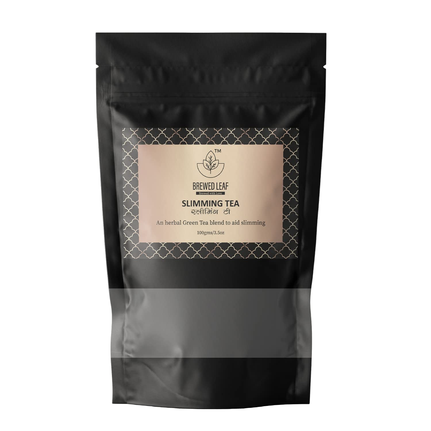 Brewed Leaf Natural and Fresh Herbal Slimming Green Tea  - 100 gms
