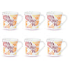 Larah by Borosil Costa Opalware Mug | Set of 6 Pcs Tea/coffee Mugs | 160 Ml Each
