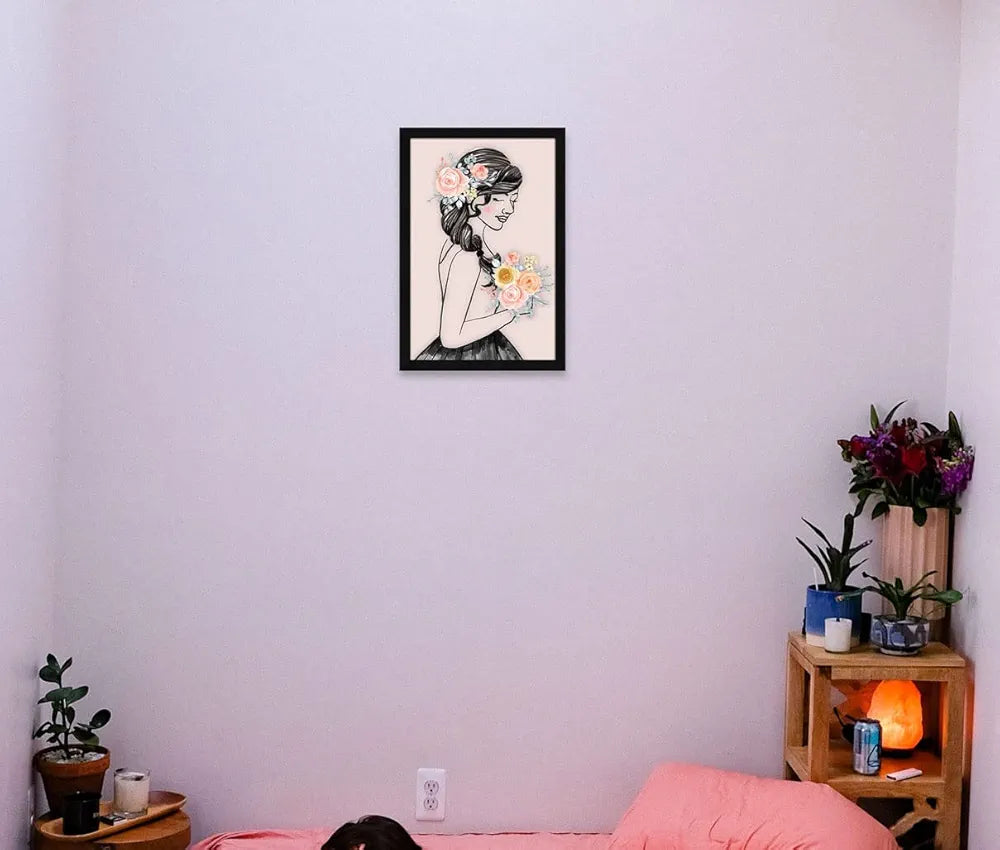 ArtX Paper Girl Wall Art Painting Abstract