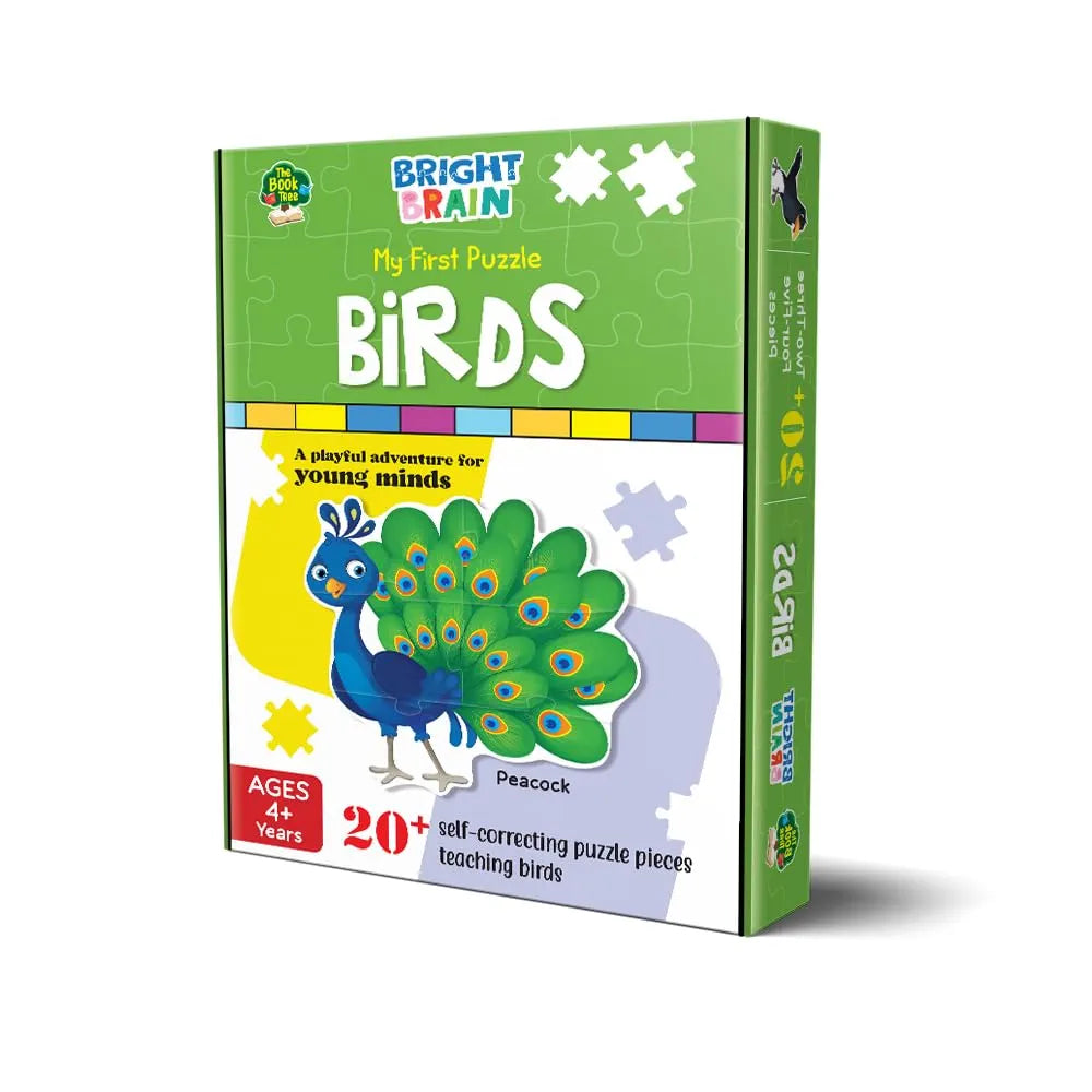 The Book Tree Birds 20+ Piece Jigsaw Puzzle for Preschoolers, Educational Toy for Learning Different Birds, Gifts for Kids Ages 3 to 6 by Majestic Book Club