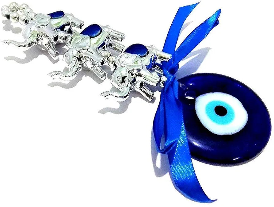 Shubhanjali 3 Elephant Evil Eye Hanging Ornament Amulet