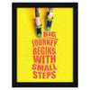 ArtX Paper Motivational Quotes Small Steps Wall Frame Art Painting