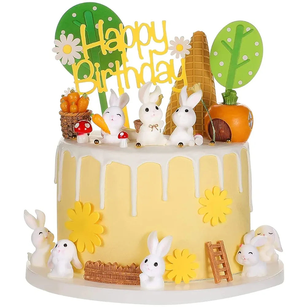 Satyam Kraft 1 Set  Resin Rabbit Miniature Figurines