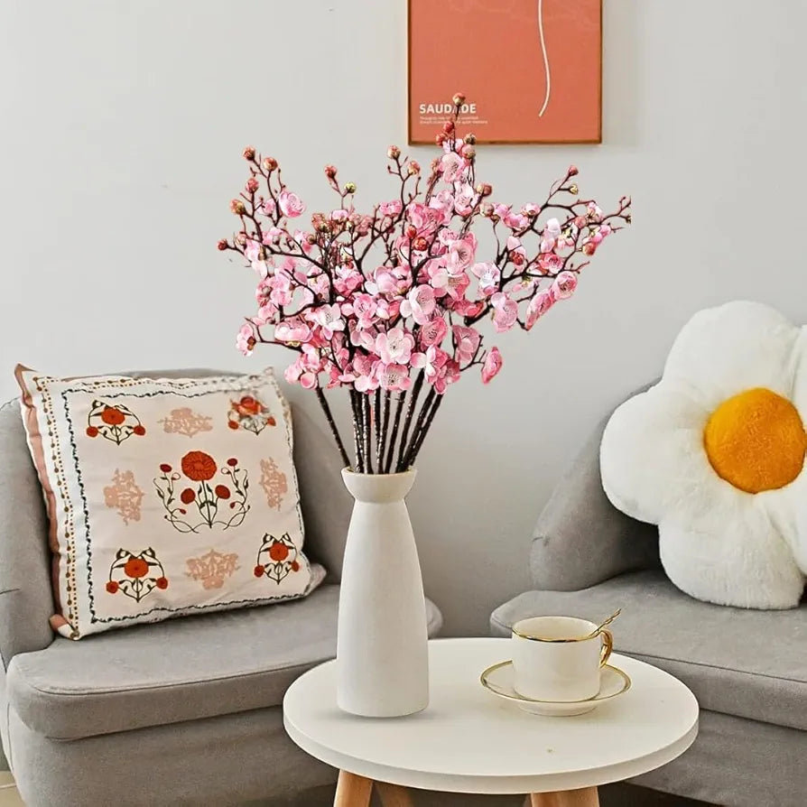 3 Sticks Artificial Blossom Flower Bouquet Sticks Pink