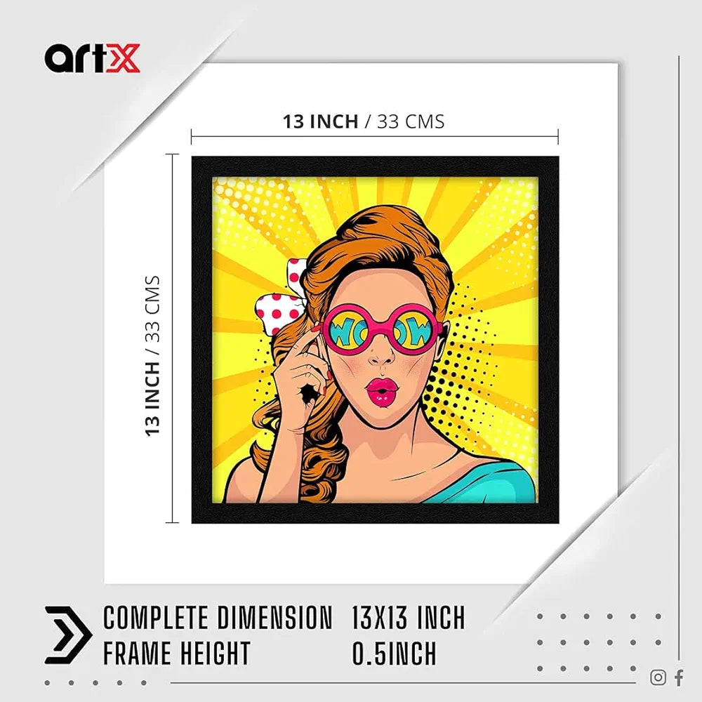 ArtX Paper Beautiful Women AXB000243-POP Pop Art Wall Art Painting Multicolor Abstract