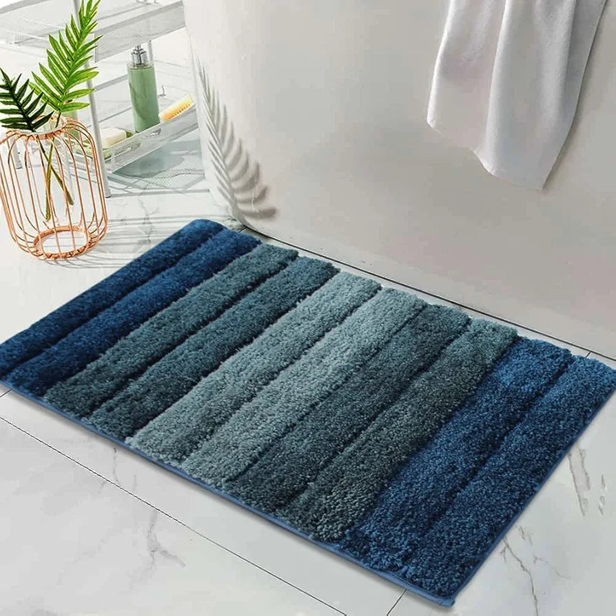 Luxe Home Bathmat 2500 GSM Microfiber Anti Skid Water Absorbent 40X60 Cm Colour Hunter Green
