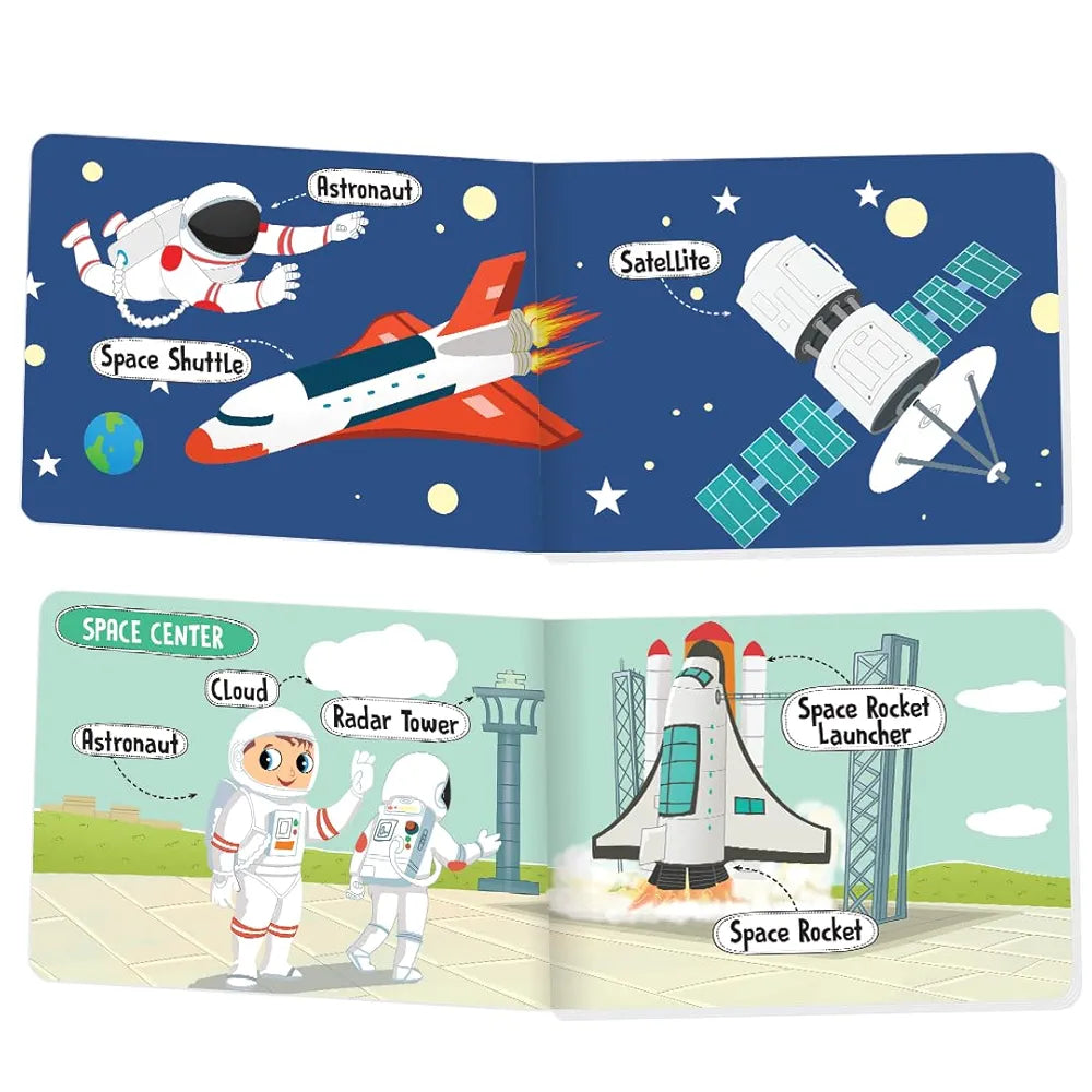 The Book Tree Picturepedia of Space I Board Book for Kids Age 2+ I Bright & Colourful Pictures I Easy-to-Read Word Labels I Builds Vocabulary I Early Learning Picture Books for Children by Majestic Book Club