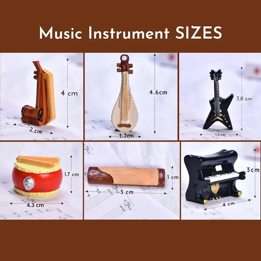 Satyam Kraft 1 Set Resin Miniature Showpiece Musical Instruments