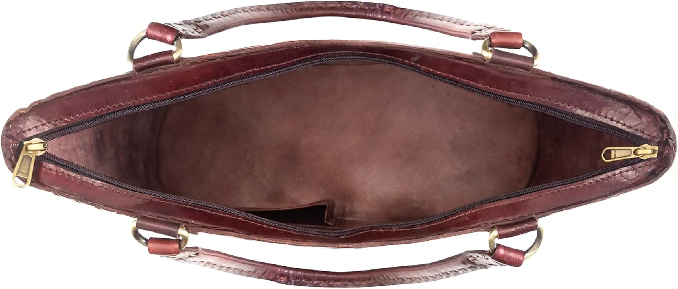 Goatter Genuine Leather Handmade Women's Handbag For Office And College,Brown