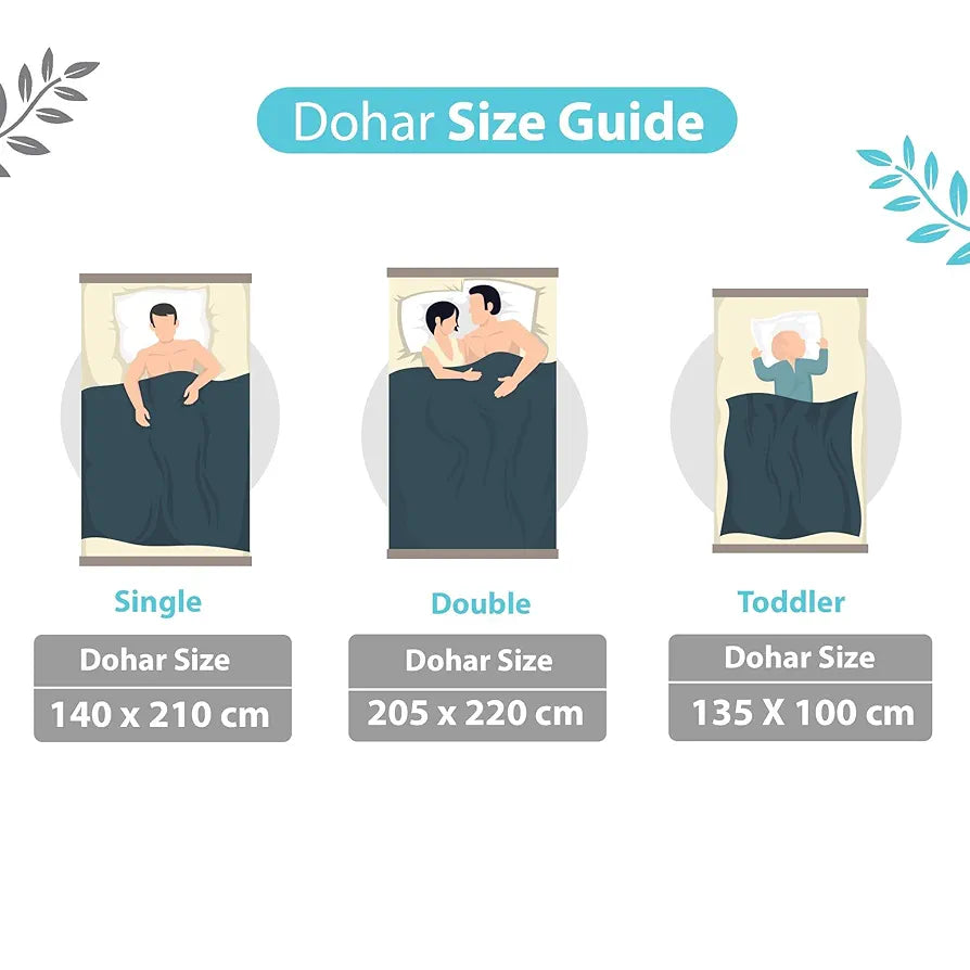 Divine Casa 120 GSM Microfiber Single Kids Dohar Soft & Lightweight Throw Blanket Typography Pattern Colour Blue Topaz