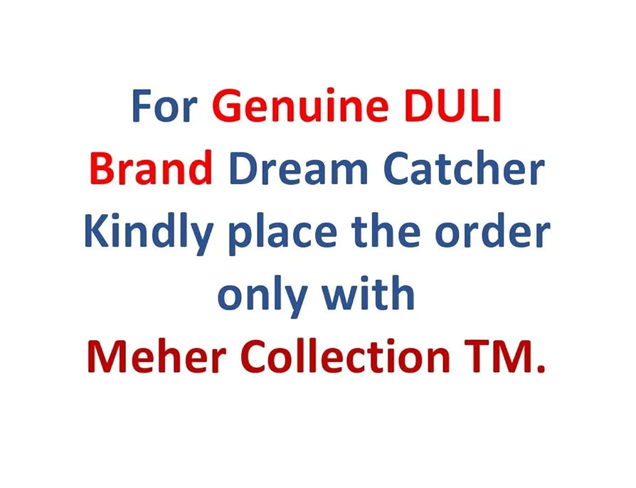 Dream Catcher Traditional Indian Dreamcatcher Wall Art Orange-Blue 5Ring