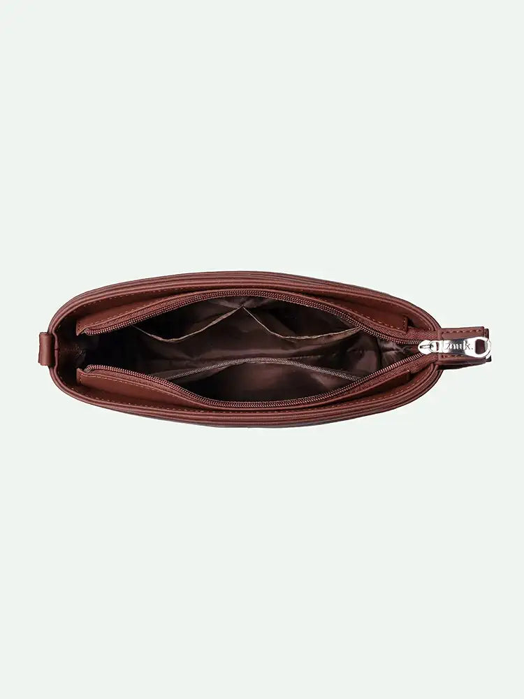 Zouk Harmony Sling Bag Crossbody Bags for Women Vegan Leather & Jute