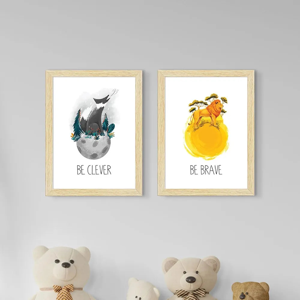 ArtX Wall Paintings For Kids Room Kids Room Wall Decoration Items Set Of 4