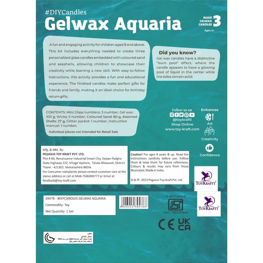 Toy Kraft Gelwax Candles-Aquaria