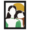 ArtX Paper Minimal Two Girls Decor Frame Wall Art Painting