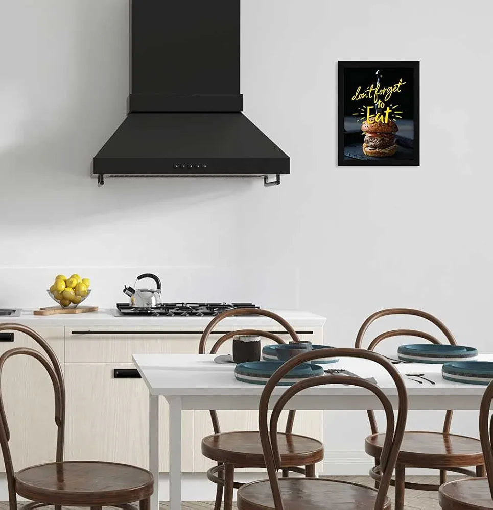 ArtX Paper Don't Forget To Eat Food Quote Wall Frame Art Painting