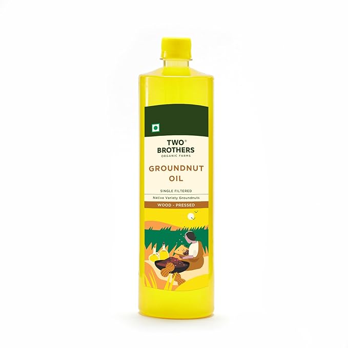 Two Brothers Organic Farms Wood-pressed Groundnut Oil - 1000 gms