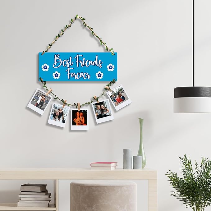 Sehaz Artworks Photo Frames for Wall Decoration Wooden Clips for Photo Hanging