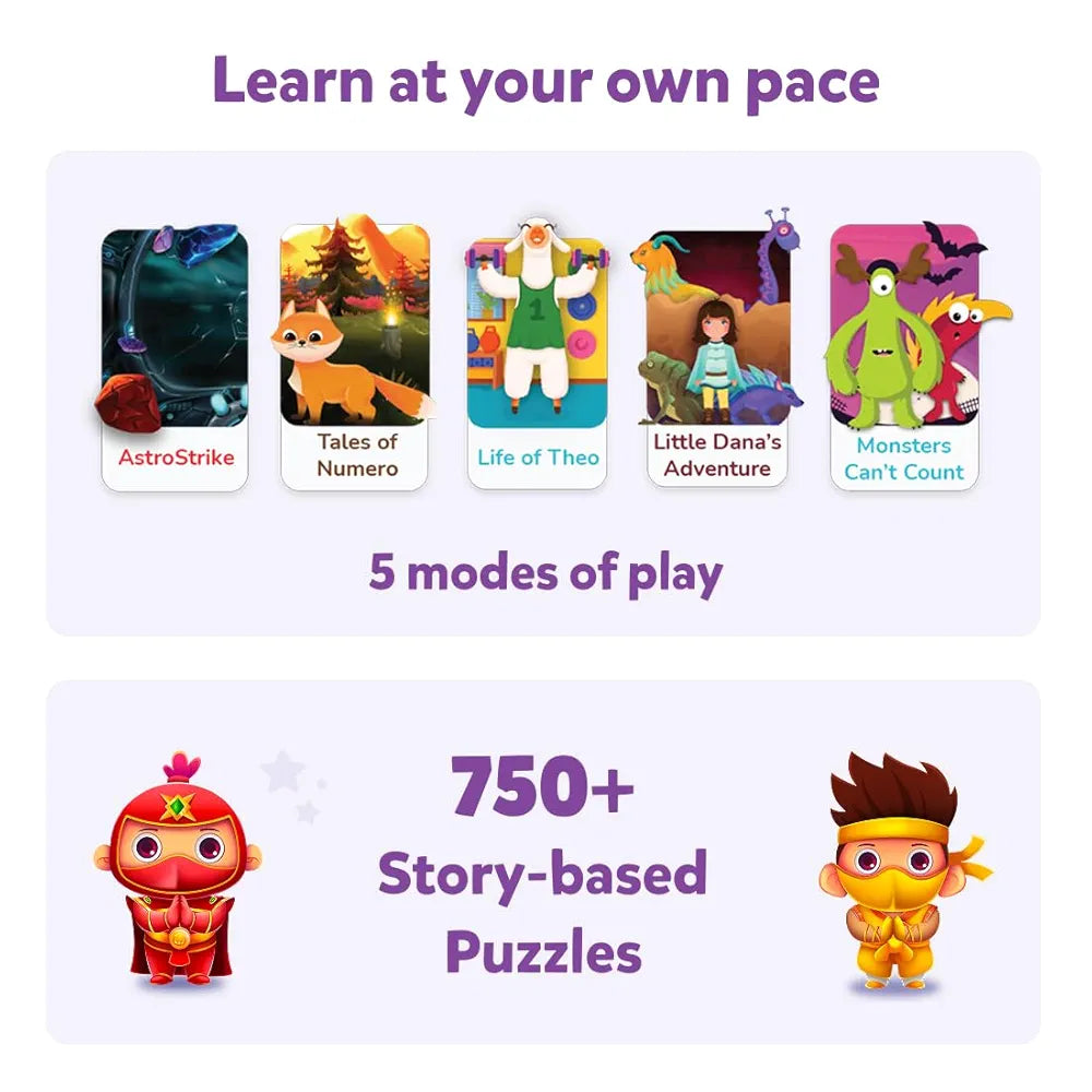 PlayShifu Plugo Count AR-Powered Math STEM Toy with Numbers and Arithmetic Operators for Kids - 250+ Story-Based Interactive Math Challenges Fun Learning, Interactive Game 