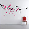 Decals Design Humming Birds and Blossoms Wall Sticker