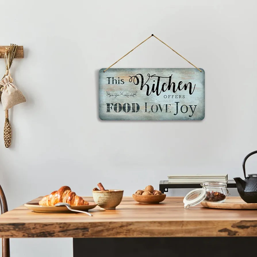 kotart MDF Wall Hanging Home Decor Items for Kitchen Cafe Restaurant Bar 1