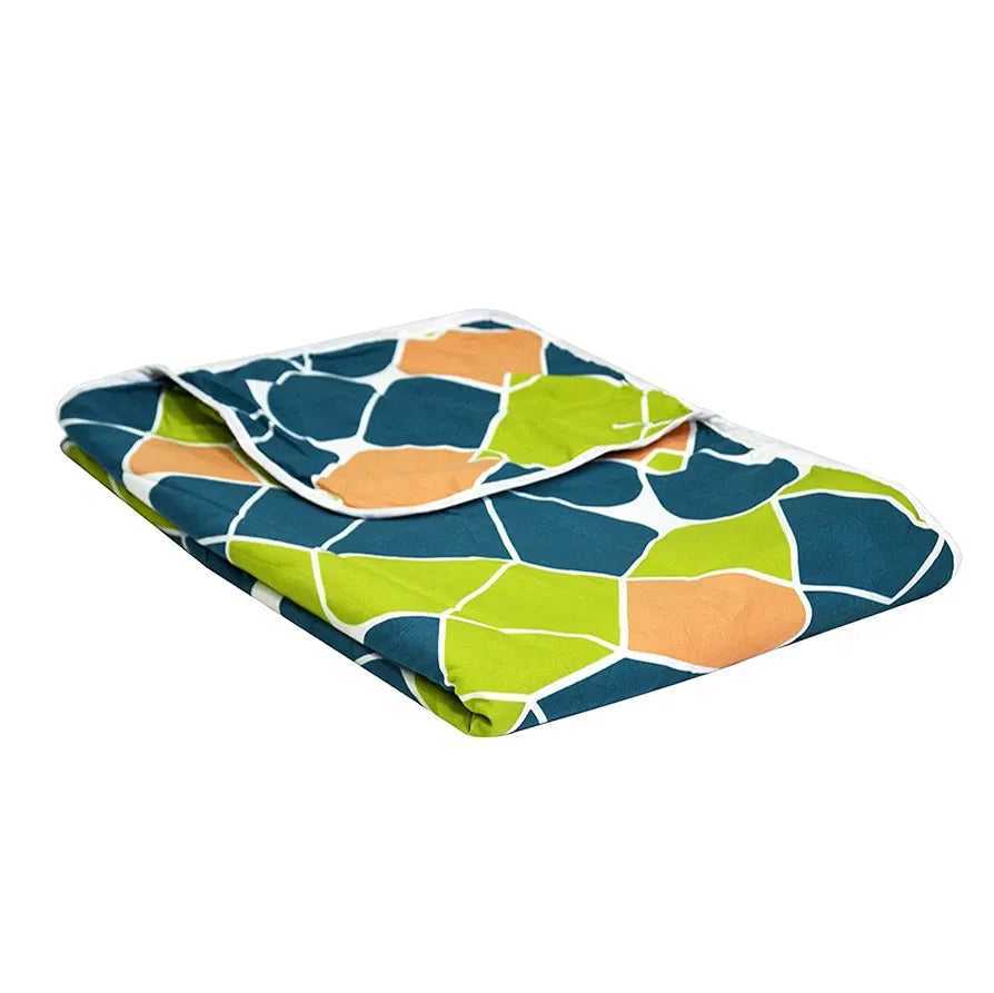 Divine Casa 120 GSM Microfiber Reversible Lightweight Elliptical Single Bed Dohar AC Blanket Colour Acid Lime TC - 120