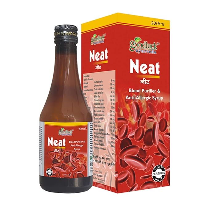 Goodluck Ayurveda Neat Blood Purifier & Anti-Allergic Syrup - 200 ml