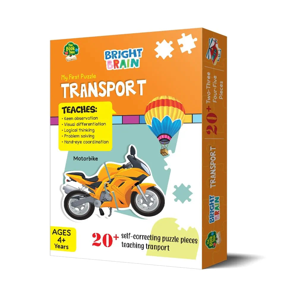 The Book Tree Transport 20+ Piece Jigsaw Puzzle for Preschoolers, Educational Toy for Learning Different Birds, Gifts for Kids Ages 3 to 6 by Majestic Book Club