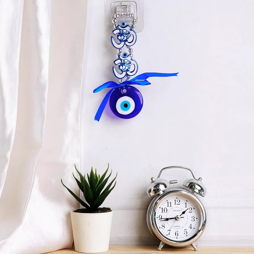 Shubhanjali Om Evil Eye Hanging Nazar Battu Turkish Evil Eye Wall Hanging