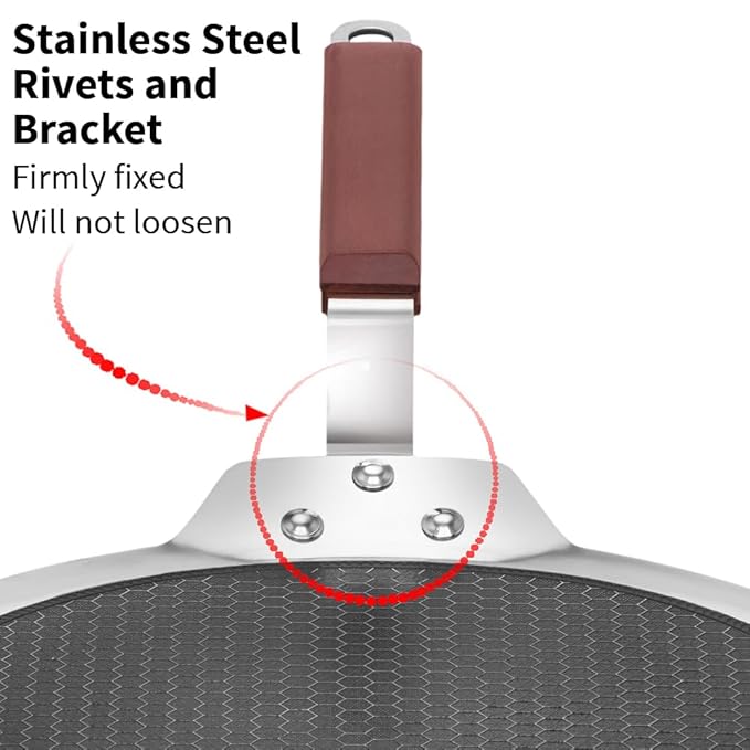 Hawkins 24 cm Paratha Tava, Triply Stainless Steel Shielded Nonstick Tawa