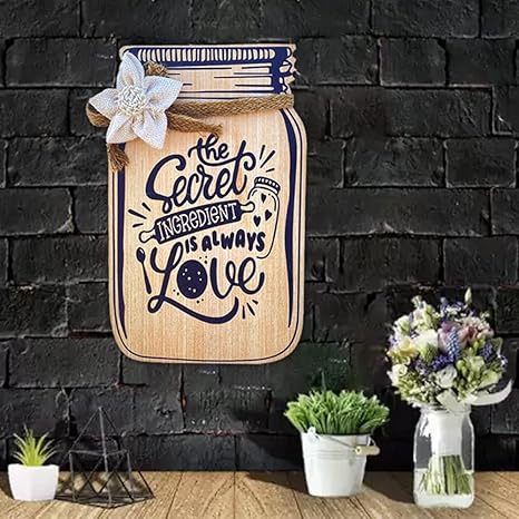 Sehaz Artworks Wooden Kitchen Wall Hangings Home Decoration Items For Home Decoration - Jar-0007