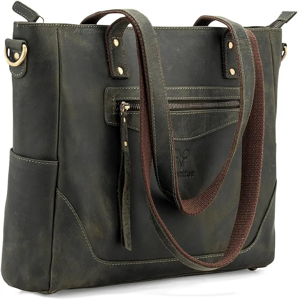 Goatter Genuine Leather Office And Daily Travel Use Shoulder Bag For Women's,