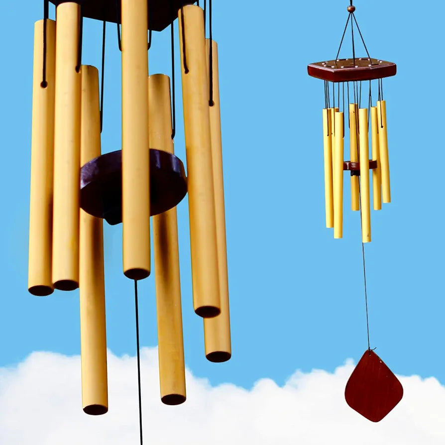 Lilone 7 Pipe Gold Wind Chimes 60 cm Long