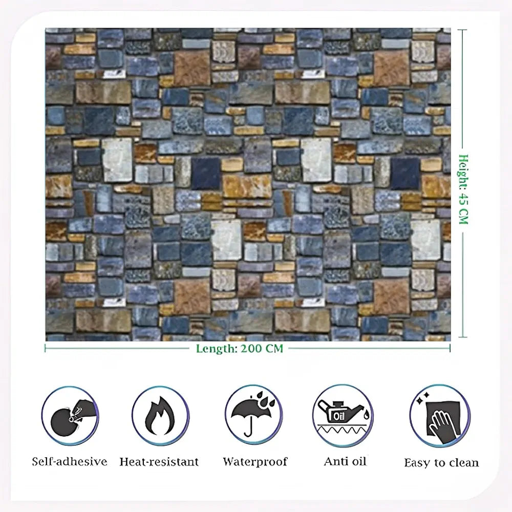 Jaamso Royals Brick Stone Wall Papers for Home Design 5