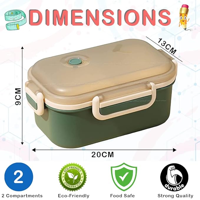 FunBlast Double Layer Lunch Box for Kids and Adults Office Lunch Box for Men and Women