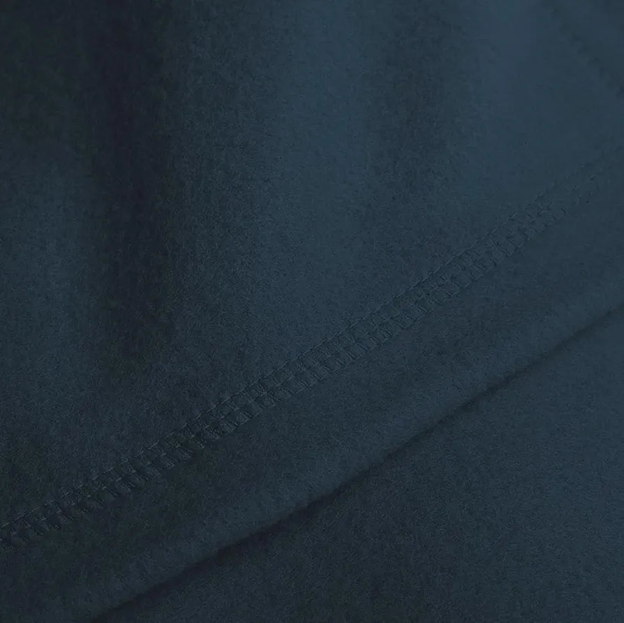 Cloth Fusion Polar Fleece AC Blanket for Winter Single Bed Soft Woolen Blanket for Travel & Sleeping Navy