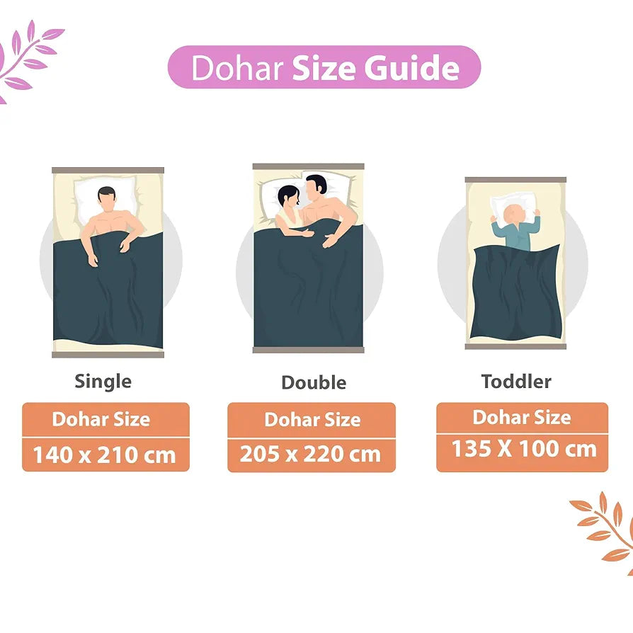 Divine Casa 120 GSM Microfiber Single Dohar Soft & Lightweight Throw Blanket Tropical Leaf Pattern Colour Orange & Yellow