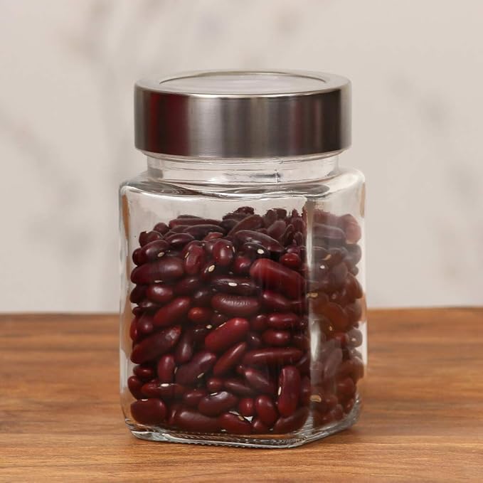 Femora Glass Jar - 750 Ml | 2 Pieces | Transparent