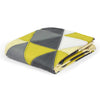 Divine Casa Glace Cotton 120 GSM Reversible Lightweight Malmal Printed Double Bed AC Dohar Blanket TC - 120 Colour Grey and Yellow