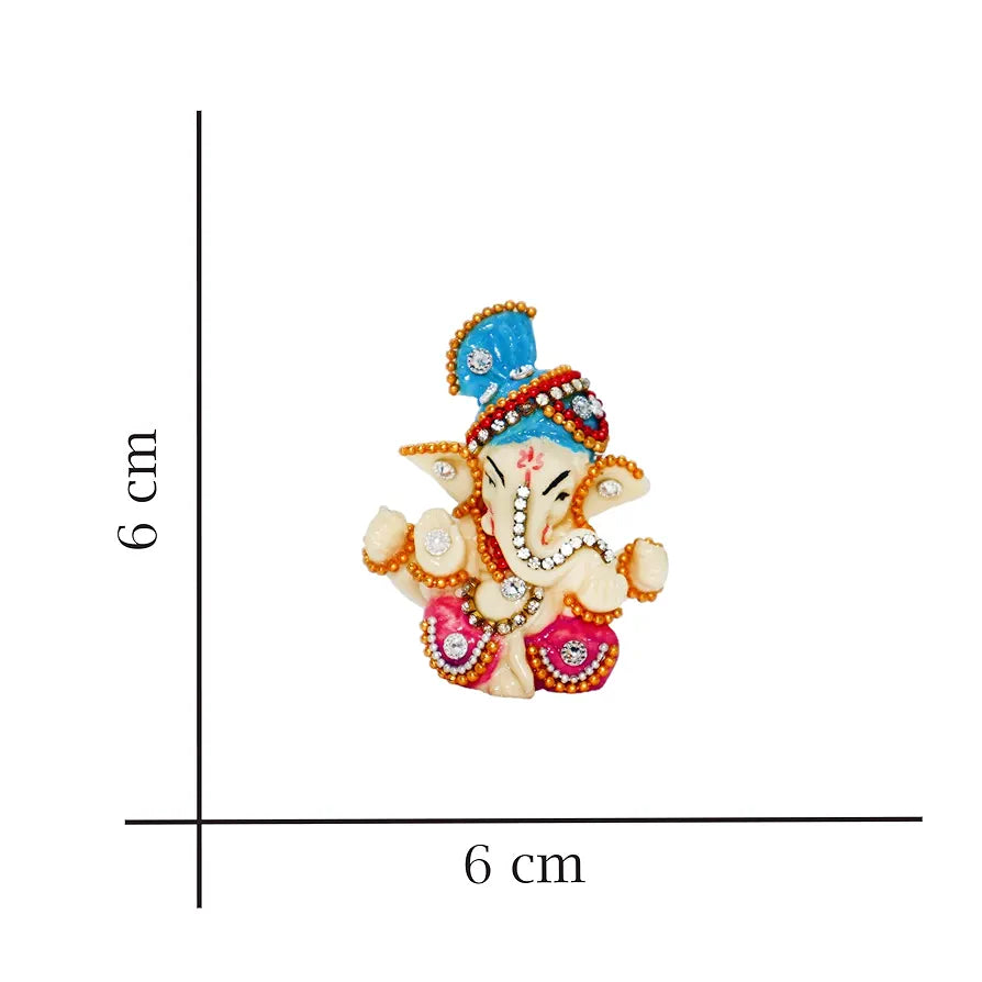 Jaipur Ace Ganesh Murti Ganesha Hand Crafted Best Car Dashboard Pagdi Ganesha