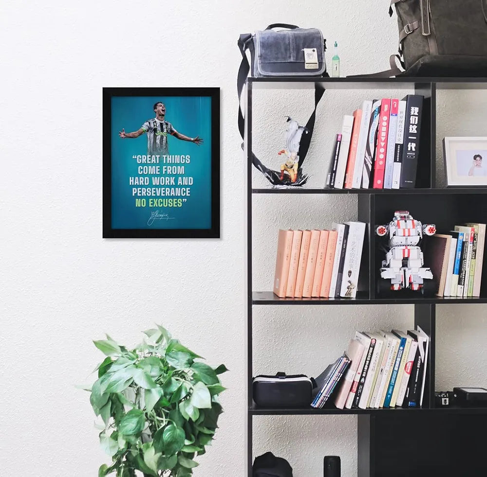 ArtX Paper Motivational Quotes No Excuses Wall Frame Art Painting