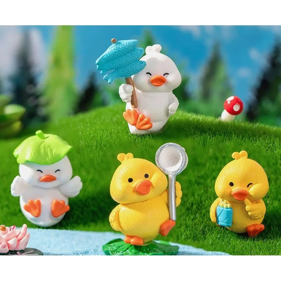 Satyam Kraft Resin 1 Set  Duck Miniature Figurines