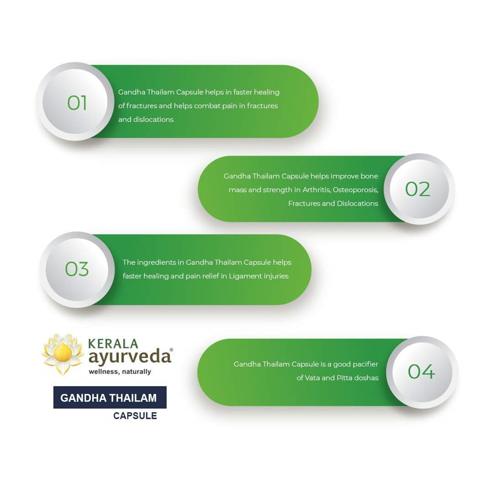 Kerala Ayurveda Gandha Thailam Capsule - 100 capsules