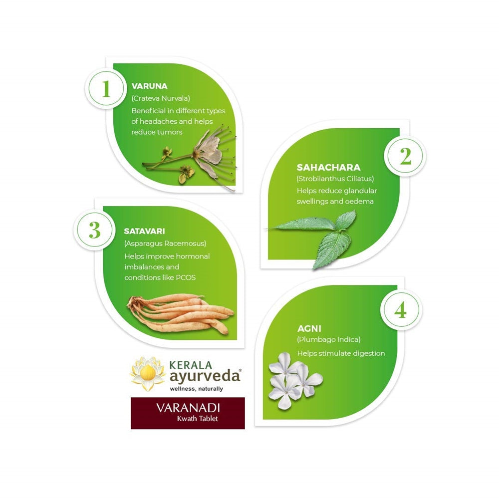 Kerala Ayurveda Varanadi Kwath Tablet - 100 tabs