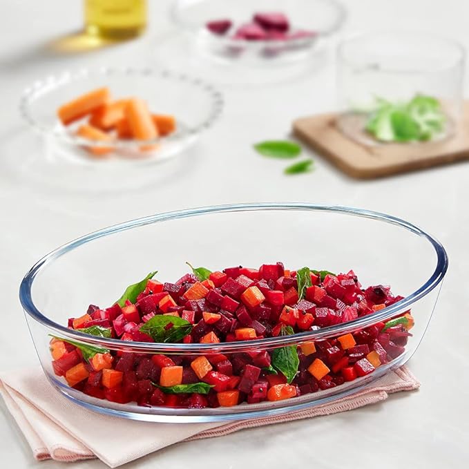 Borosil Glass Baking Dish | 1.6 Litres | Transparent | 1 Count