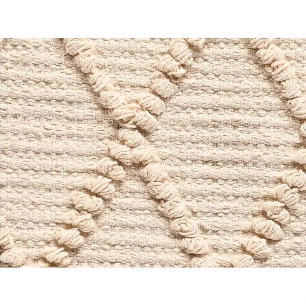 Sashaa World Handwoven Cotton Table Runner Colour Natural
