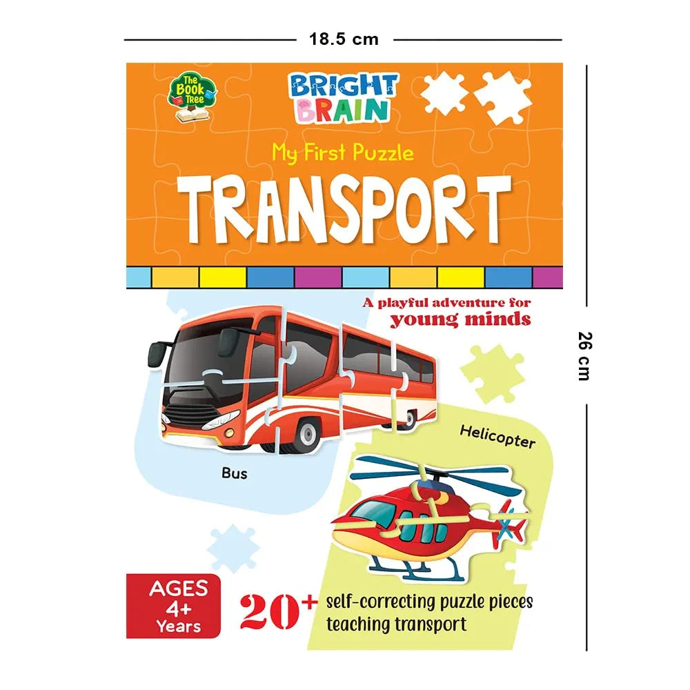 The Book Tree Transport 20+ Piece Jigsaw Puzzle for Preschoolers, Educational Toy for Learning Different Birds, Gifts for Kids Ages 3 to 6 by Majestic Book Club