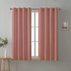Cloth Fusion Blackout Window Curtains 5 Feet Long Set of 2 Peach Colour