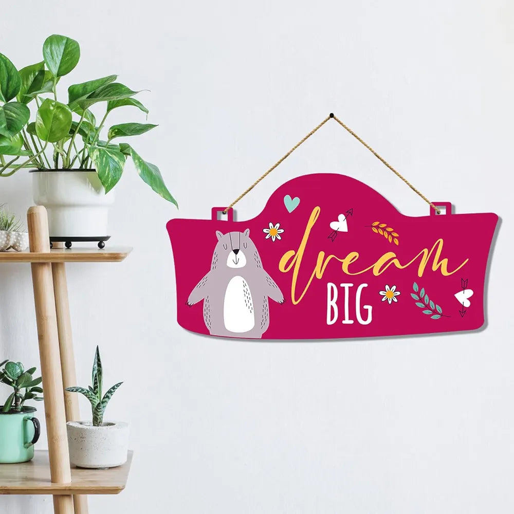 Kotart Dream Big Quotes Wall Decor for Living Room Decorative Items for Home