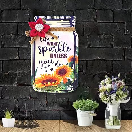 Sehaz Artworks Wooden Jar Wall Hangings Home Décor Items Home Decoration Items Jar-0002